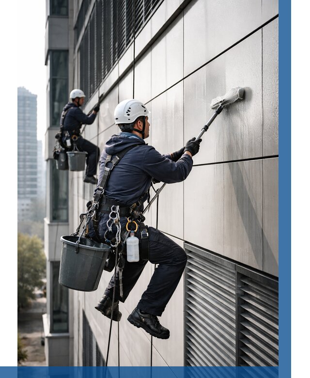 Мойка вентилируемого фасада в Ишимбае от 254 р. | ВЫСОТНИК-Шмб