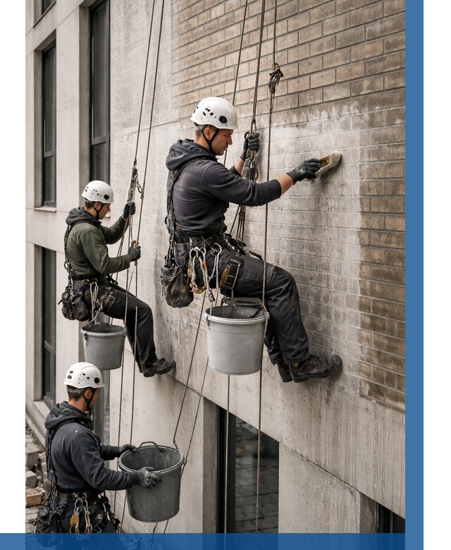 Удаление высолов с фасада в Ишимбае от 254 р. | ВЫСОТНИК-Шмб