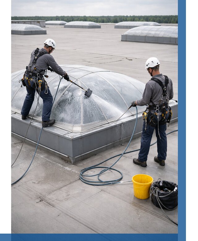 Мойка зенитных фонарей в Ишимбае, заказать от 4563 р. | ВЫСОТНИК-Шмб