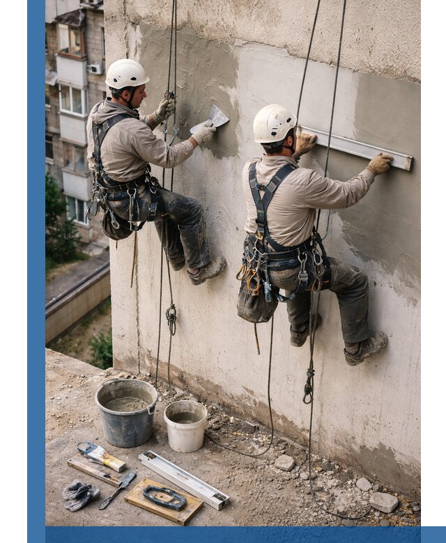 Комплексный ремонт штукатурного фасада с гарантией в Ишимбае