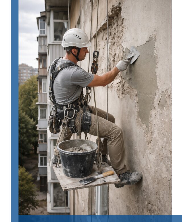 Восстановление фасадной штукатурки в Ишимбае с гарантией качества