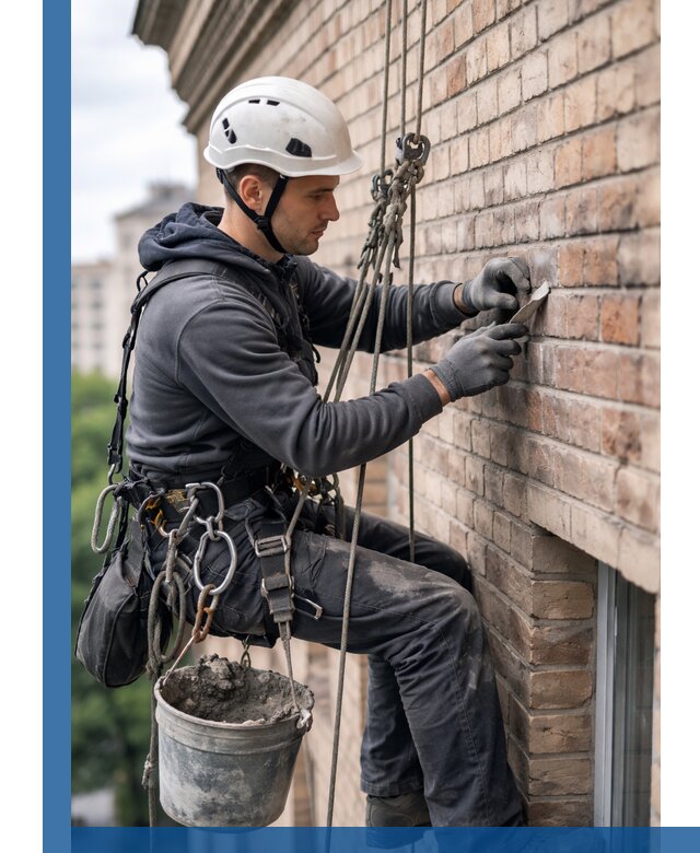 Качественный ремонт кирпичной кладки фасада в Ишимбае с гарантией