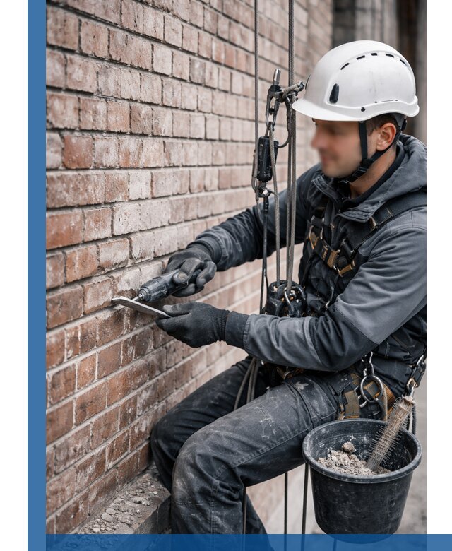 Расшивка кирпичных швов фасадов и стен, ремонт в Ишимбае