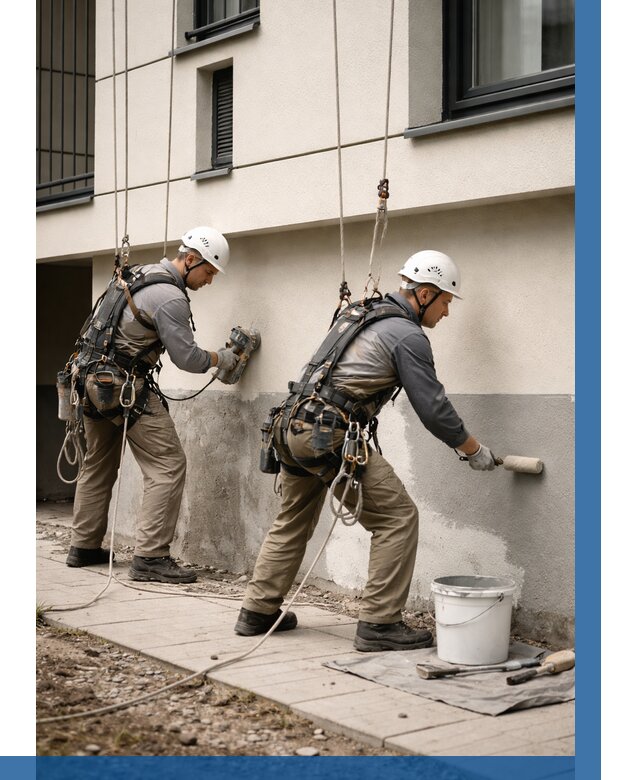 Окраска цоколя здания в Ишимбае от 456 р. под ключ | ВЫСОТНИК-Шмб