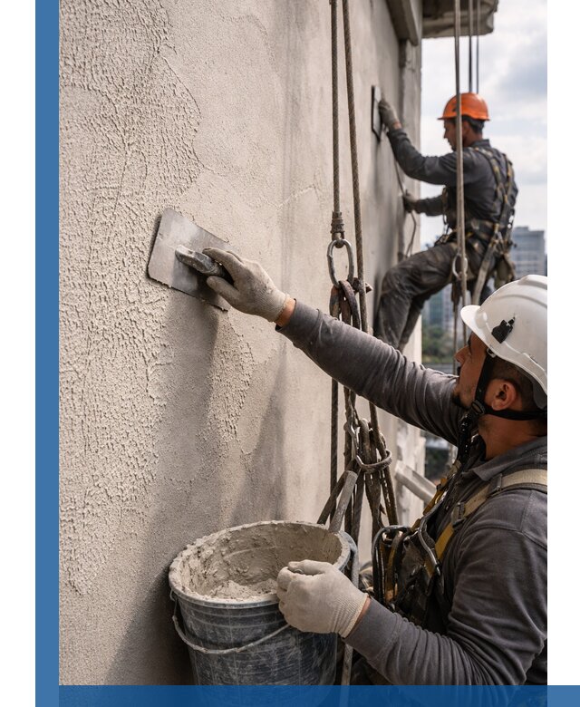 Декоративная штукатурка фасада с утеплением и защитой в Ишимбае