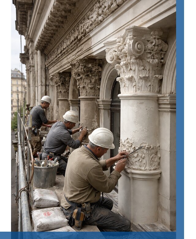 Реставрация фасадной лепнины в Ишимбае от 2535 р. | ВЫСОТНИК-Шмб