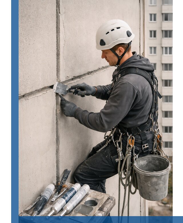 Ремонт межпанельных швов в Ишимбае герметизация и восстановление