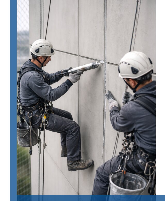 Первичная герметизация швов фасадов и кровель в Ишимбае