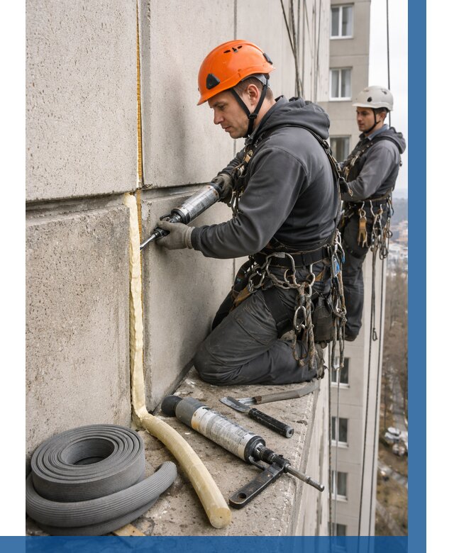 Теплый шов межпанельные швы в Ишимбае от 710 р. | ВЫСОТНИК-Шмб