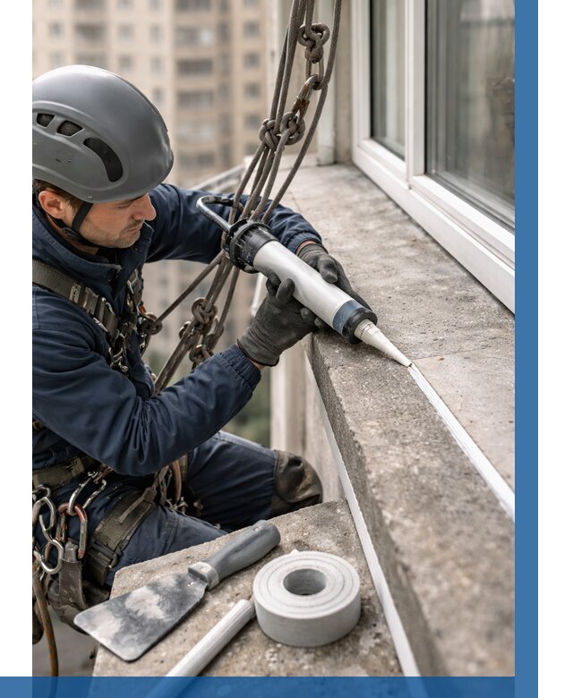 Герметизация балконного козырька в Ишимбае от 4563 р. | ВЫСОТНИК-Шмб