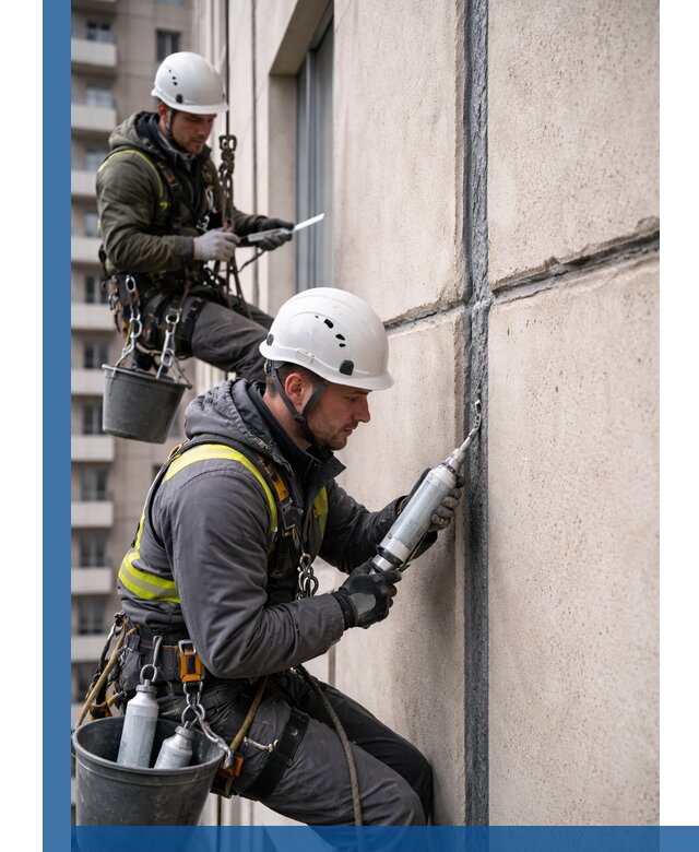 Герметизация деформационных швов фасада в Ишимбае качественно