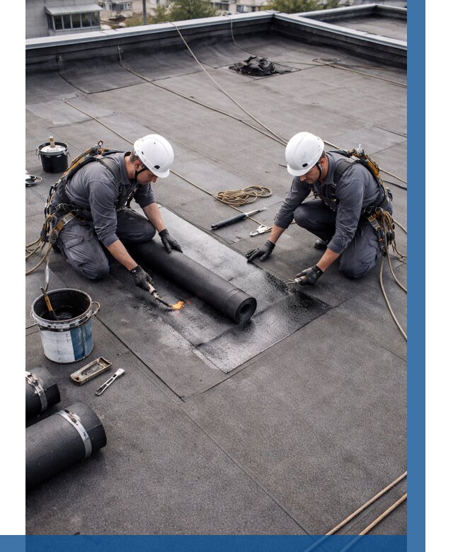 Ремонт мягкой кровли под ключ в Ишимбае от 710 р. | ВЫСОТНИК-Шмб