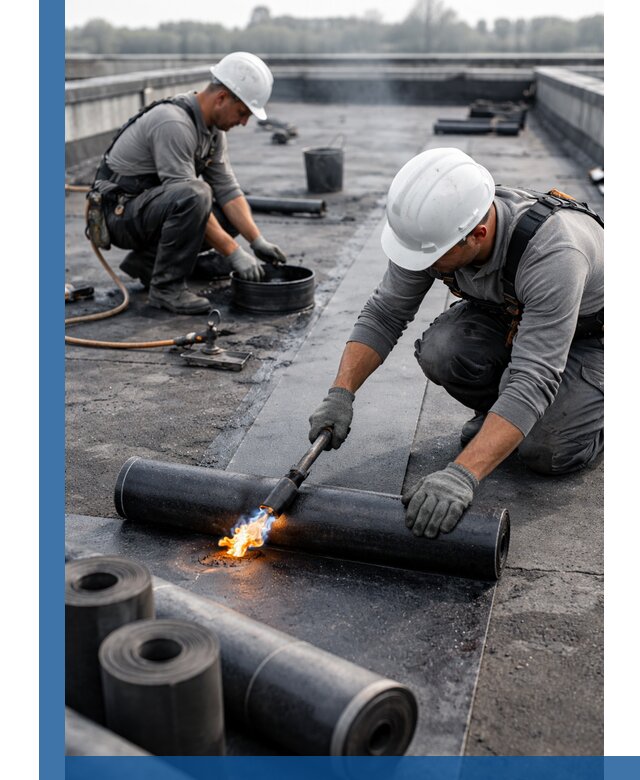 Ремонт рулонной кровли в Ишимбае герметизация и восстановление