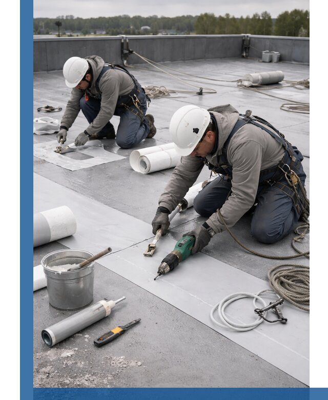 Ремонт мембранной кровли в Ишимбае качественно и с гарантией