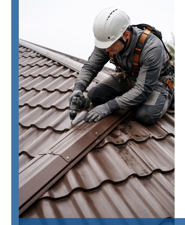 Ремонт металлочерепицы на крыше в Ишимбае профессионально