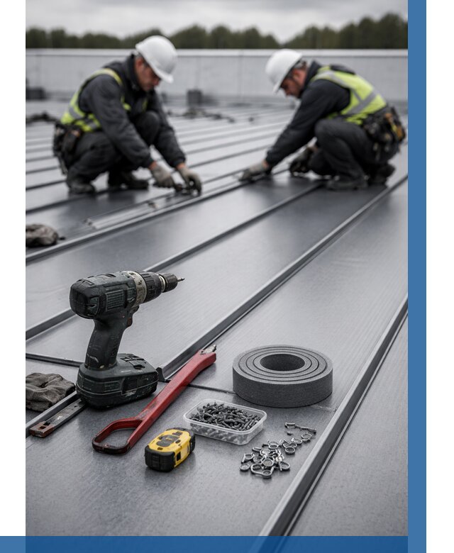 Монтаж фальцевой кровли в Ишимбае от 1825 р. | ВЫСОТНИК-Шмб