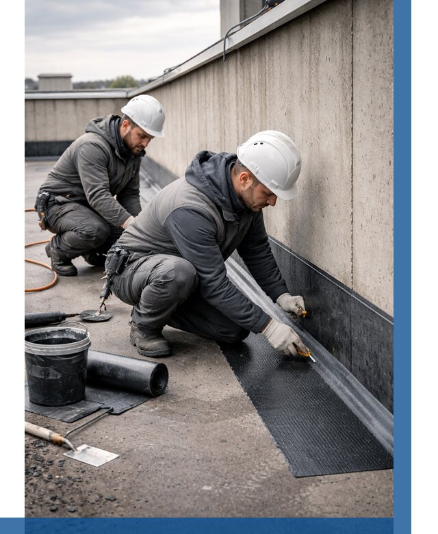 Гидроизоляция примыканий на кровле в Ишимбае от 913 р. | ВЫСОТНИК-Шмб