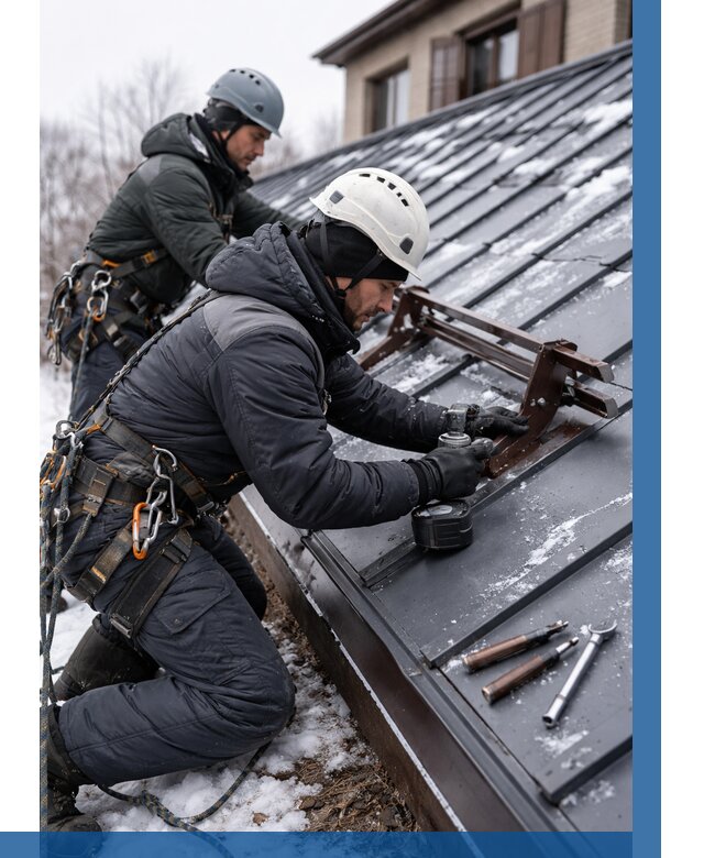 Монтаж снегозадержателей в Ишимбае от 456 р. | ВЫСОТНИК-Шмб