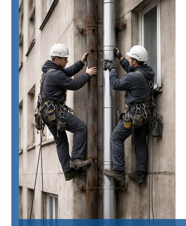 Замена водосточных труб в Ишимбае: монтаж и демонтаж под ключ