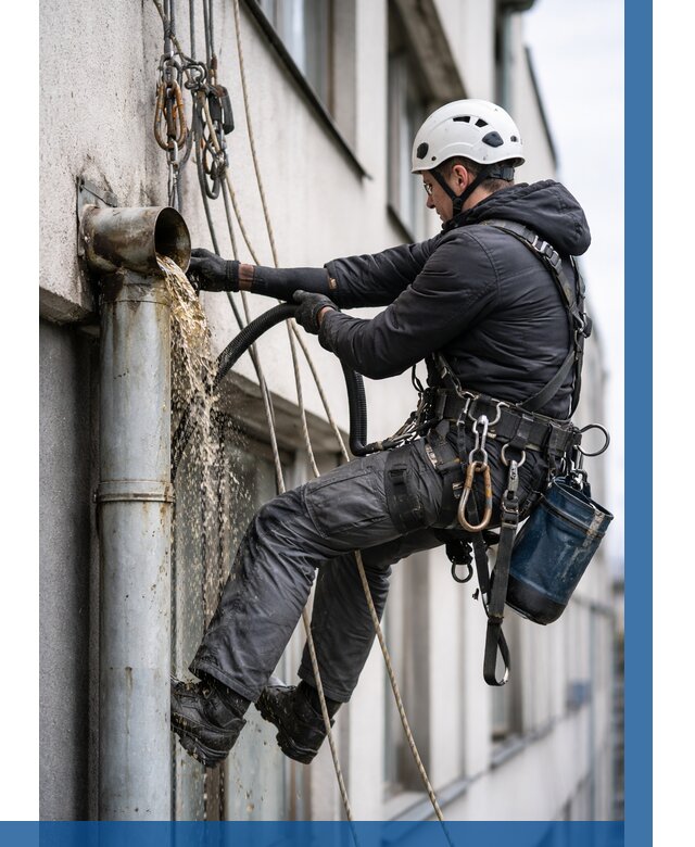 Прочистка водосточных труб в Ишимбае от 3549 р. | ВЫСОТНИК-Шмб