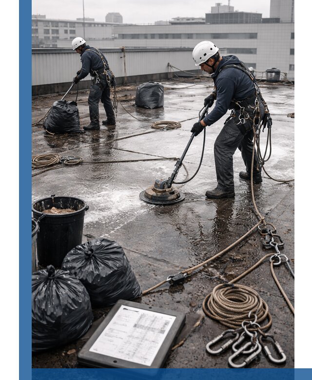 Плановая очистка кровли по графику в Ишимбае для безопасности