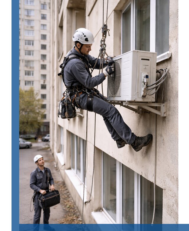 Демонтаж внешнего блока кондиционера в Ишимбае профессионально