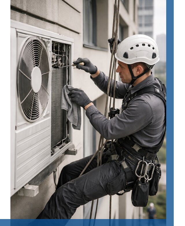 Обслуживание внешнего блока кондиционера в Ишимбае от 2738 р.ВЫСОТНИК-Шмб