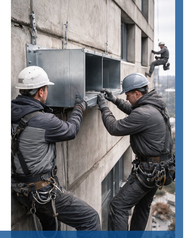 Монтаж вентиляционных коробов в Ишимбае от 3042 р. | ВЫСОТНИК-Шмб