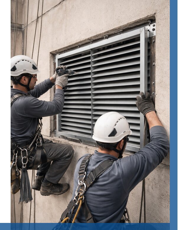 Монтаж вентиляционных решеток в Ишимбае от 4563 р. | ВЫСОТНИК-Шмб