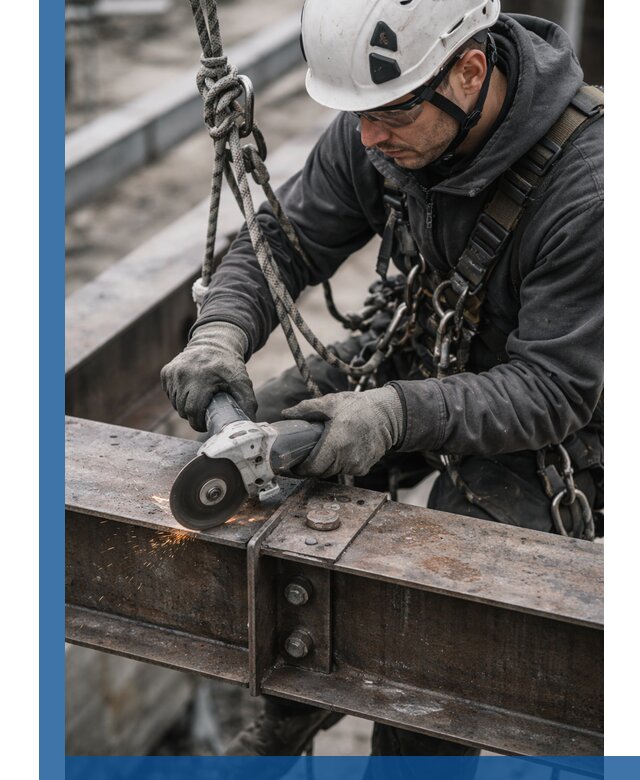 Резка металла на высоте в Ишимбае для зданий и конструкций