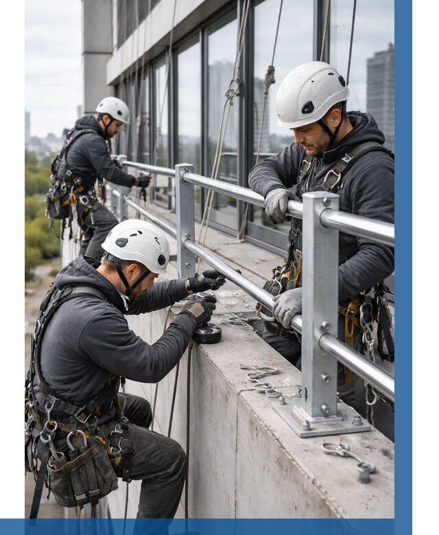 Монтаж ограждений на высоте в Ишимбае, от 1217 р. | ВЫСОТНИК-Шмб