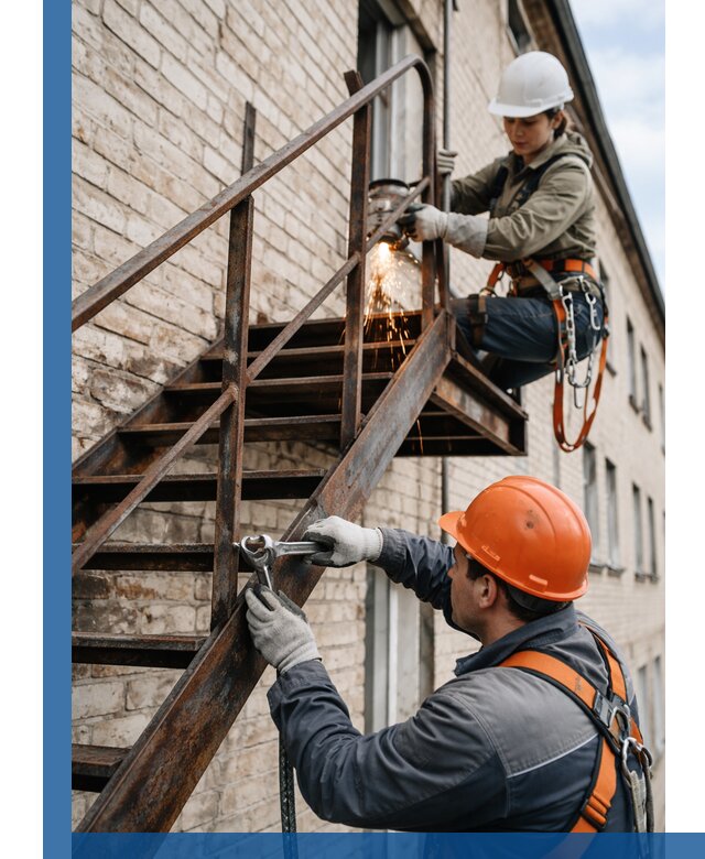 Ремонт и восстановление пожарных лестниц с выездом в Ишимбае