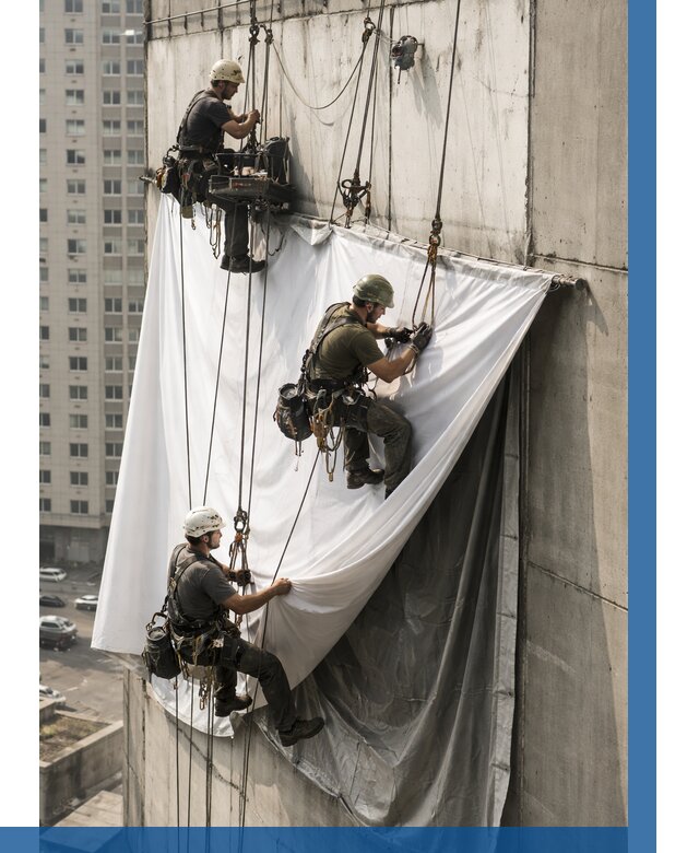 Замена баннерного полотна в Ишимбае от 6592 р. | ВЫСОТНИК-Шмб—заказать