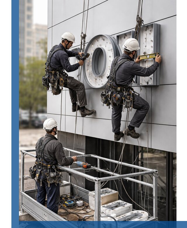Профессиональный монтаж световых букв в Ишимбае под ключ