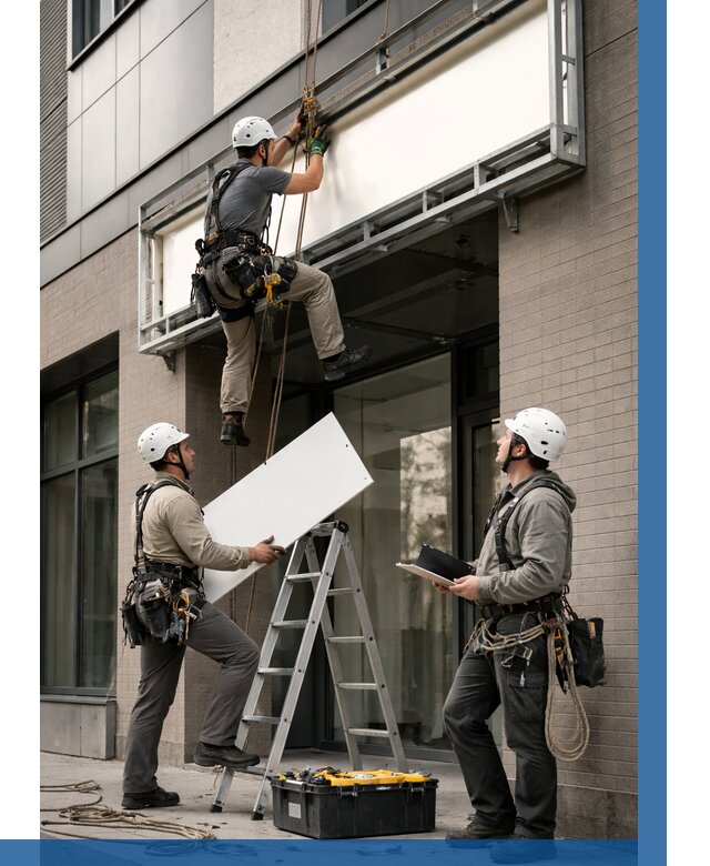 Монтаж светового короба в Ишимбае от 6592 р. | ВЫСОТНИК-Шмб