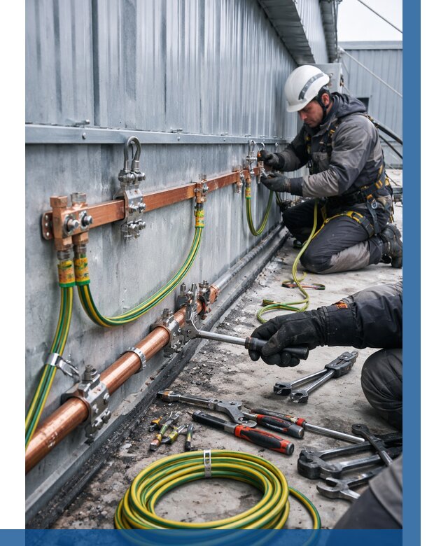 Монтаж заземления здания в Ишимбае от 25353 р. | ВЫСОТНИК-Шмб