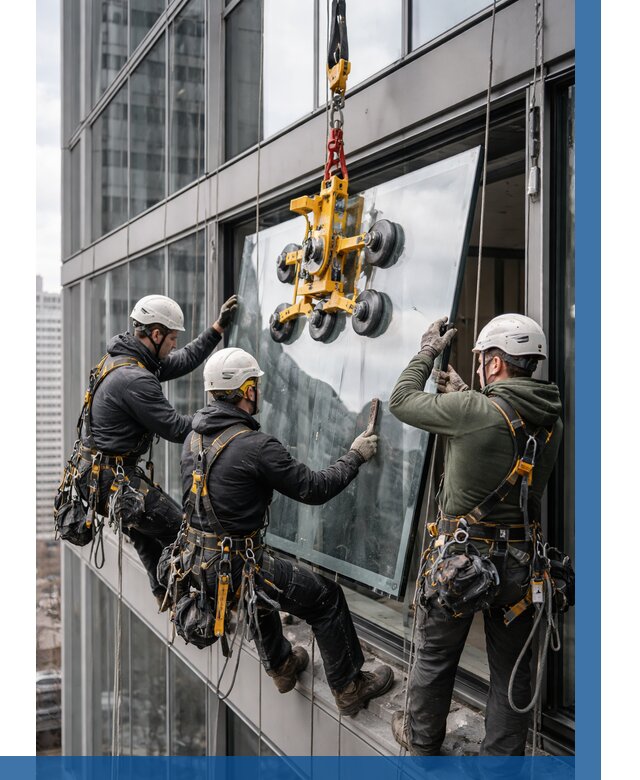 Фасадное остекление зданий под ключ в Ишимбае от 10141 р. | ВЫСОТНИК-Шмб