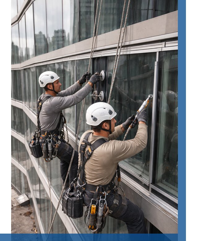 Радиусное остекление фасада в Ишимбае от 12169 р. | ВЫСОТНИК-Шмб