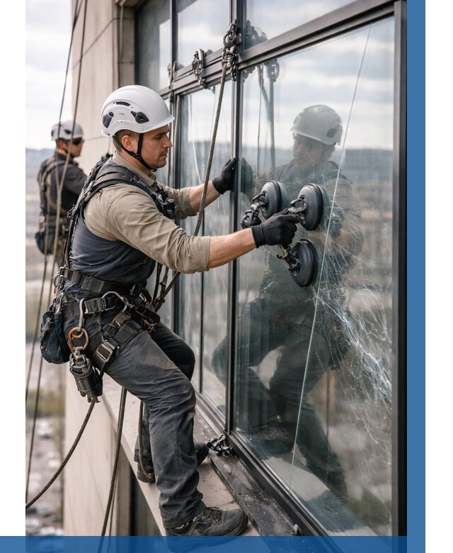 Замена стекла в витраже в Ишимбае под ключ от 8620 р. | ВЫСОТНИК-Шмб