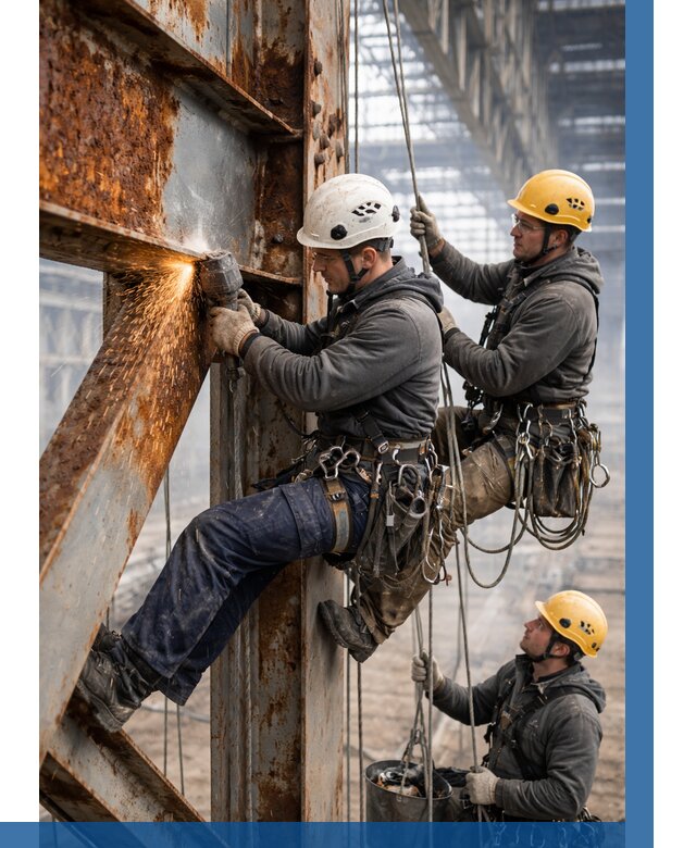 Зачистка металла от ржавчины в Ишимбае от 355 р. | ВЫСОТНИК-Шмб