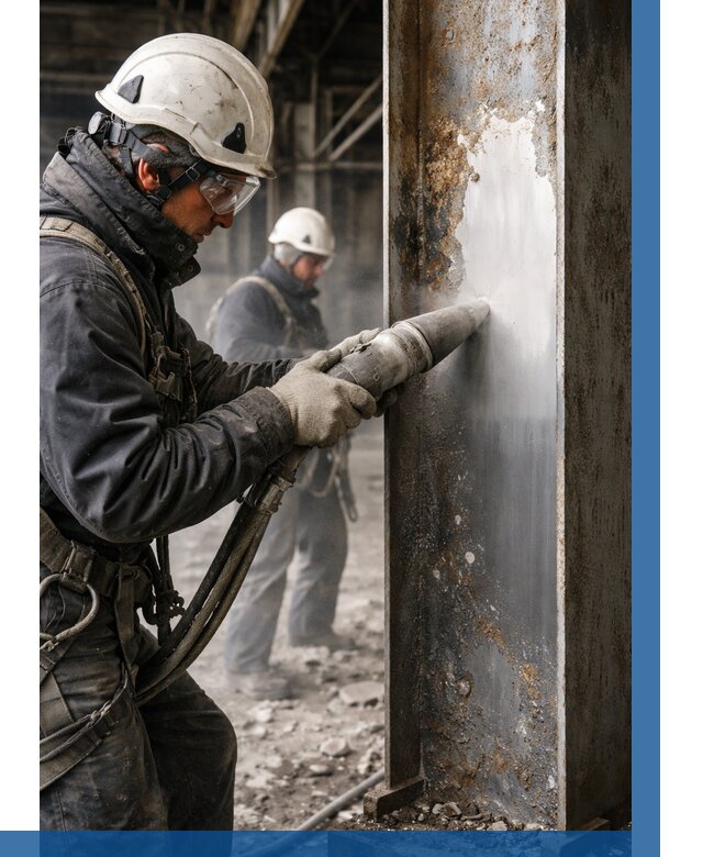 Удаление старой краски с металла в Ишимбае от 456 р. | ВЫСОТНИК-Шмб