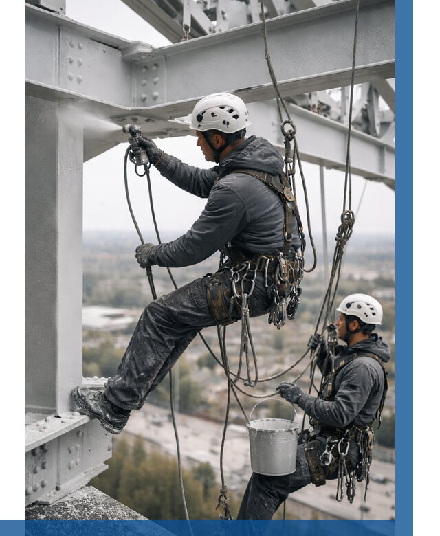 Покраска металлоконструкций на высоте в Ишимбае 355 р |ВЫСОТНИК-Шмб