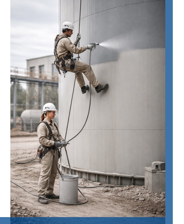 Покраска резервуаров в Ишимбае от 1217 р. | ВЫСОТНИК-Шмб — заказать