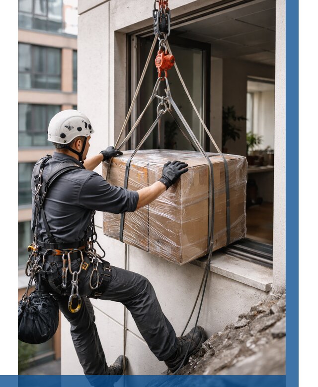 Подъем груза через окно в Ишимбае от 4563 р. | ВЫСОТНИК-Шмб