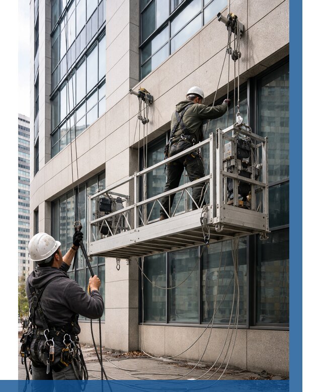 Монтаж и подъем фасадной люльки в Ишимбае от 12169 р. | ВЫСОТНИК-Шмб