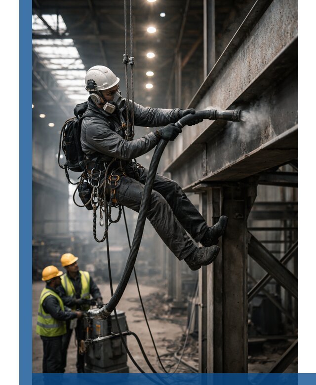 Обеспыливание конструкций в цехах промышленного производства в Ишимбае