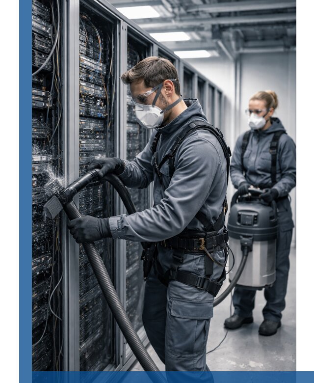 Обеспыливание серверной комнаты в Ишимбае, профессиональная очистка