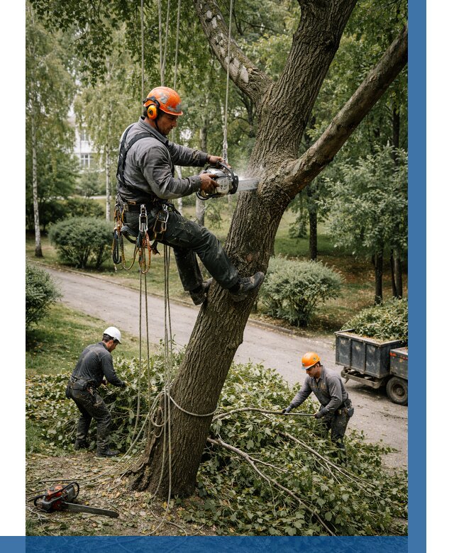 Кронирование деревьев в Ишимбае от 6592 р. | ВЫСОТНИК-Шмб