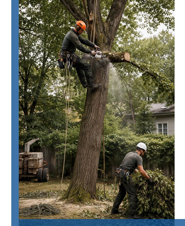 Кронирование деревьев в Ишимбае, безопасная высотная обрезка