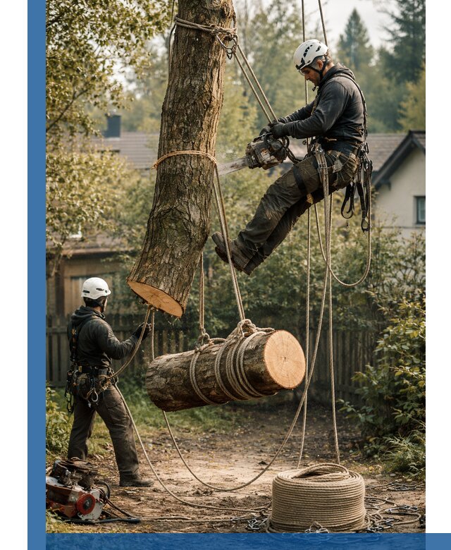 Валка деревьев частями в Ишимбае, безопасно и аккуратно